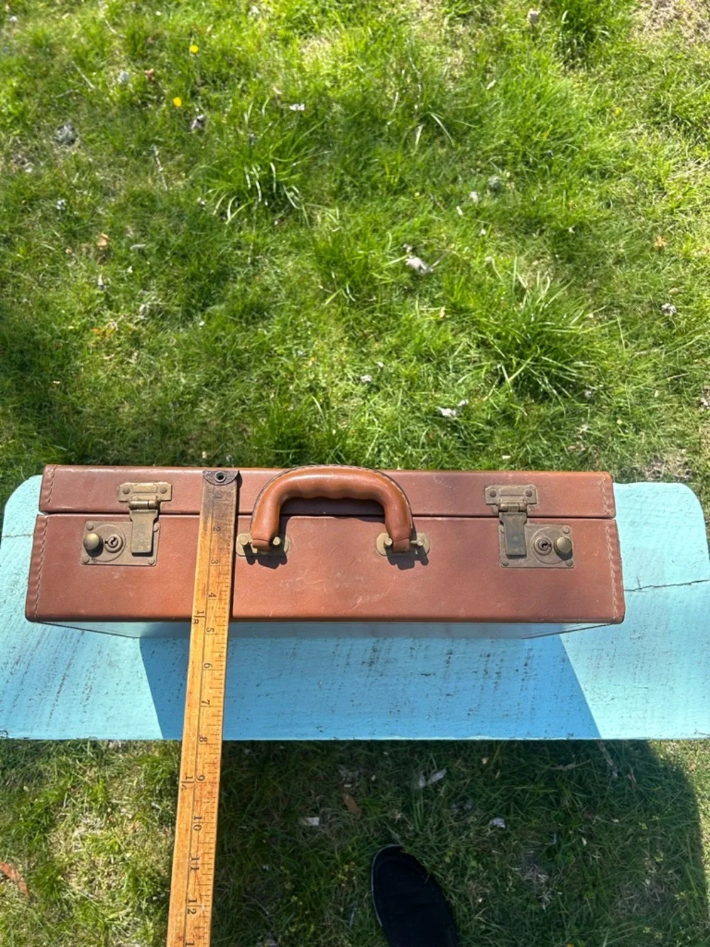 Vintage 1960's Lions Club International Leather Briefcase